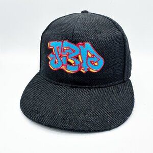 RARE Vintage Jerome Baker Designs Grassroots L/XL SnapBack Hemp / Satin Hat Y2K